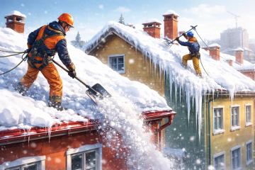 памятка ДЛЯ НАСЕЛЕНИЯ ОБ ОЧИСТКЕ КРЫШ ОТ СНЕГА И СОСУЛЕК - фото - 1